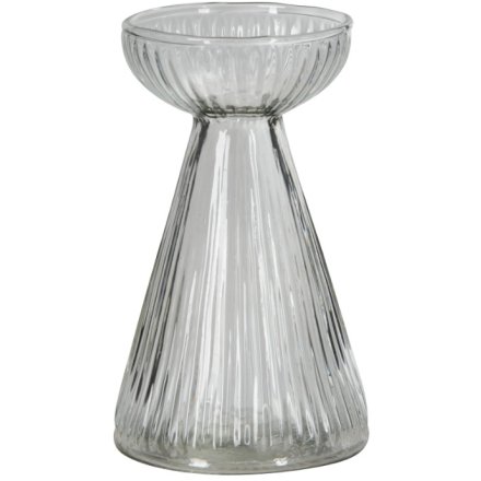 Clear Hyacinth Vase, 13cm 