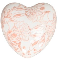 Elevate your home decor with our exquisite Pink Flower Heart Deco 