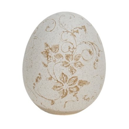 Flower Design Egg Deco, 11.5cm 