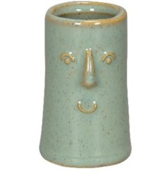 a sweet small face vase 