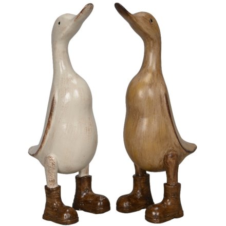 Standing Duck Figurines, 20cm 2 Assorted