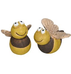 Enhance your garden decor with adorable bees for a touch of nature.