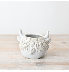 the ideal planter for the highland cow lover 