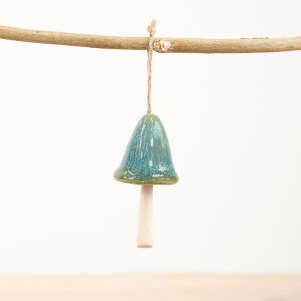 Green mushroom Hanging Deco, 11cm 