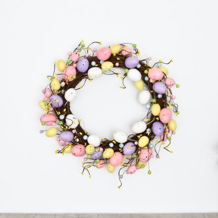 Easter Egg Wreath, 45cm 