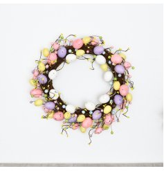 Elevate your Easter decor with this lovely wreath.