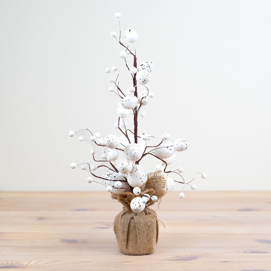 Elevate your Easter celebration with our beautiful White Egg Tree - a stunning centerpiece for your festivities!