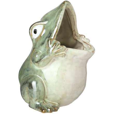 Porcelain Frog Pot, 18cm