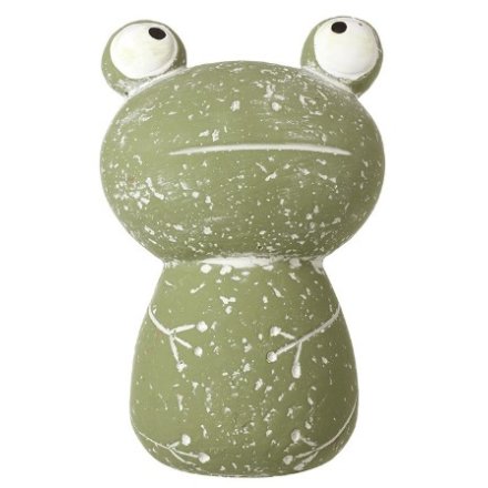 Garden Frog Figurine, 12cm 