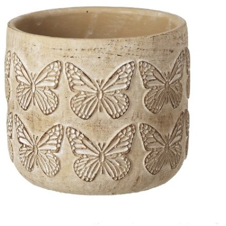 Small Butterfly Plant Pot, 12cm 