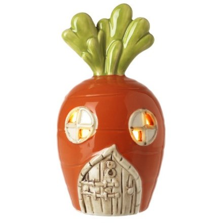 Led Ceramic Carrot House, 17.7cm 