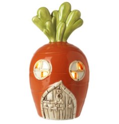 Add a touch of whimsy and warmth to your home with the Led Ceramic Carrot House - a charming and unique handcrafted 