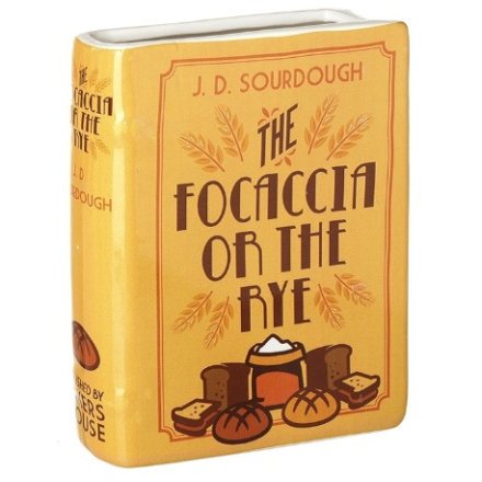 Ceramic Focaccia Cook Book Vase, 18cm 