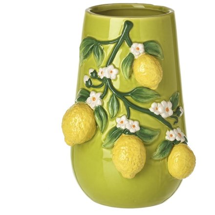 3D Lemon Flower Vase, 22cm 
