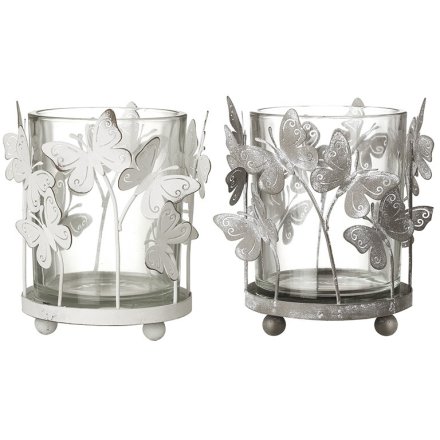 2/A Butterfly T-light Holder, 11cm 