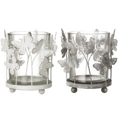 Add a touch of elegance to your home with our 12-piece Butterfly T-light Holder Mix. B