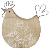 charming wooden deco, 12.5cm 
