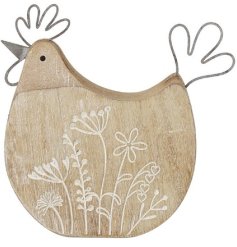 charming wooden deco, 12.5cm 