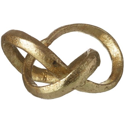 14.5cm Gold Metal Decorative Knot