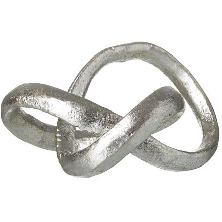 Silver Metal Decorative Knot, 14.5cm 