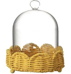 Gorgeous yellow cloche with endless versatility. Perfect for any occasion!