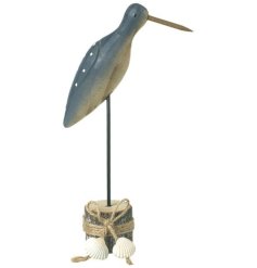 add soem coastal charm to your deco with this standing bird figurine 