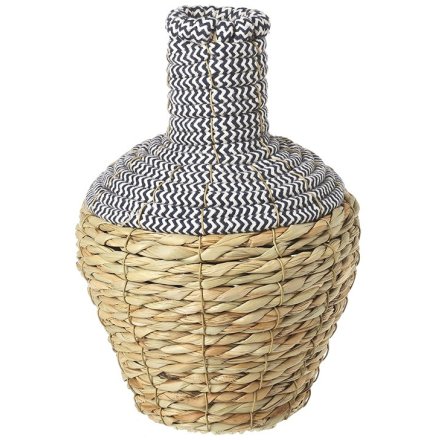 Tall Rope Flower Vase, 26cm 