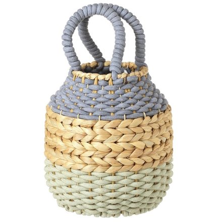 Sm Rope Basket With Handles, 26cm 