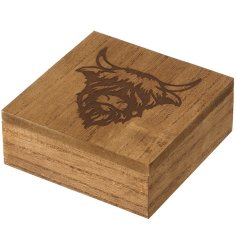 Add a rustic touch to your space with our Highland Cow Design Wooden Box, perfect for storing treasures and admiring 