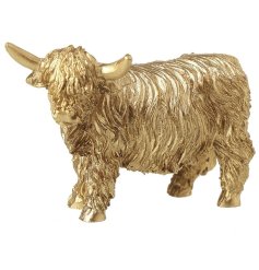 Unleash the wild beauty of Scotland in your home with our lifelike Resin Highland Cow. 