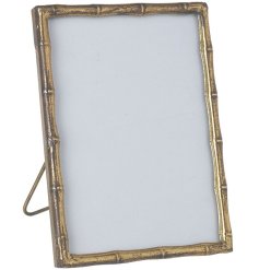 Showcase your memories in style with our Gold Bamboo Frame.