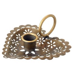 Create a warm and romantic ambiance in your home with our stylish Heart Shaped Metal Candle Holder.