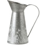 stunning metal vase decorated with flowers 