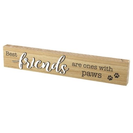 Friends With Paws Wooden Block, 40cm 