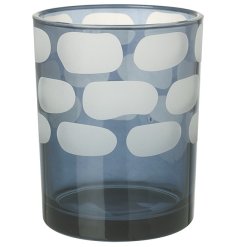 Add a pop of colour to your home deco with this cute candle holder 