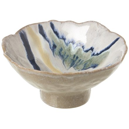 White & Blue Porcelain Bowl, 16.9cm 