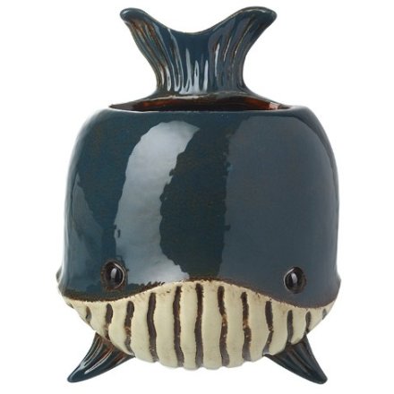 Ceramic Whale Planter, 19.5cm 