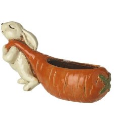 Add a charming touch to your kitchen with the Rabbit Pulling Carrot Pot. 