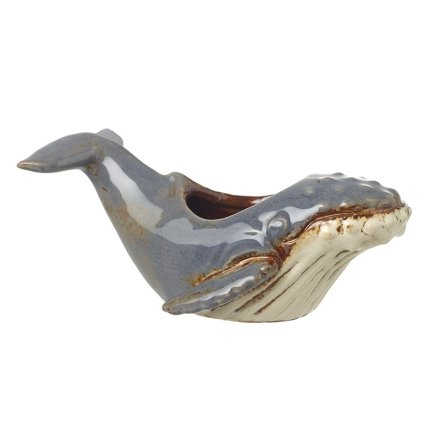 Whale Shaped Planter, 13cm 