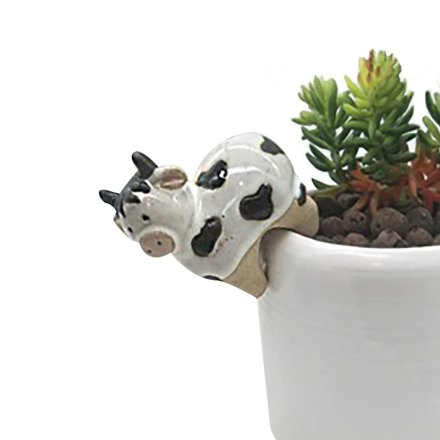 Ceramic Cow Pot Hanger, 7.9cm 
