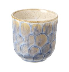 Add some coastal charm with this stylish blue candle 