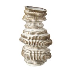 Add a touch of whimsy with our Large Wonky Ceramic Vase - the perfect centrepiece for any room!