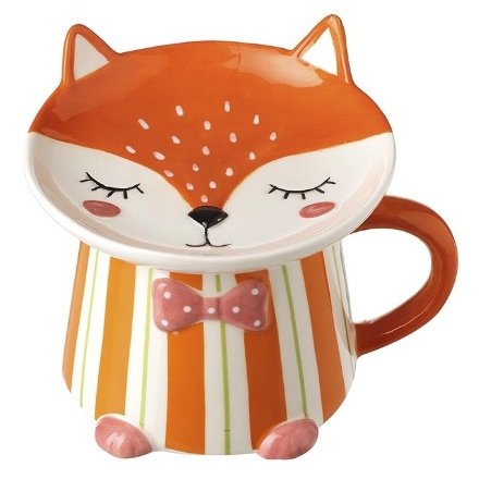 Fox Plate & Mug Set, 15.2cm 