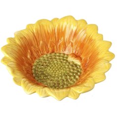 Brighten up the kitchen with this gorgeous sun kissed sunflower plate.