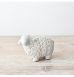 add a touch of nature to your home with thsi cute standing sheep deco