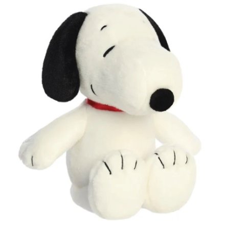 A gorgeous plush soft toy, introducing Snoopy the book loving beagle.