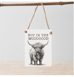 Fun not in the mood hanging sign