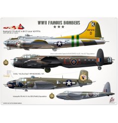 Take off into history with our Ww2 Famous Bombers Mini Metal Sign, a must-have for aviation enthusiasts! 