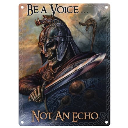 Be A Voice Metal Sign, 20cm 