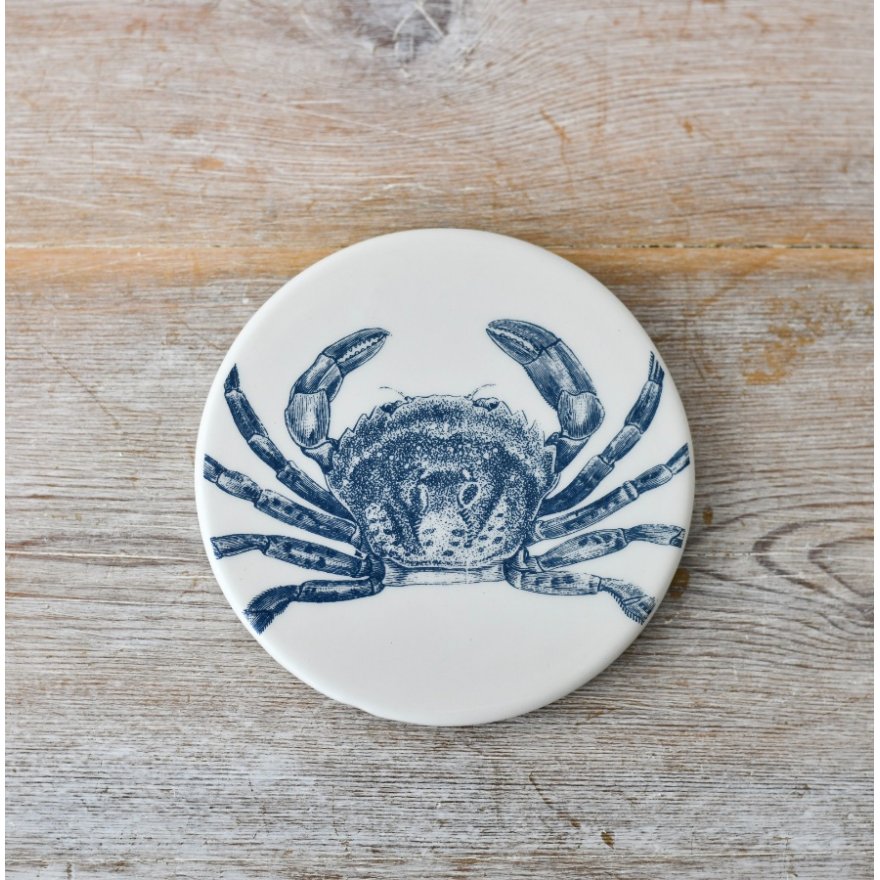 Blue Crab Coaster, 10cm